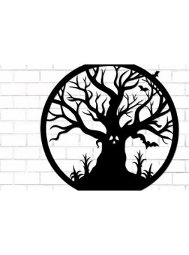 Σετ των 3 Intra απο ξύλο plywood 3mm-4mm πάχος - Halloween Laser Cut Decor Wall  Δίασταση 15x15 cm INTRAFABR-124874048