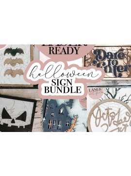 Σετ των 2 Intra απο ξύλο plywood 3mm-4mm πάχος - Πακέτο σημαδιών λέιζερ αποκριών Δίασταση 15x15 cm INTRAFABR-71703506