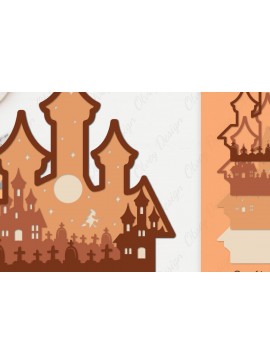 Σετ των 2 Intra απο ξύλο plywood 3mm-4mm πάχος -  αποκοπής με λέιζερ Halloween Δίασταση 15x15 cm INTRAFABR-106146823