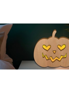 Σετ των 3 Intra απο ξύλο plywood 3mm-4mm πάχος - Halloween Led Night Light Δίασταση 15x15 cm INTRAFABR-124435081