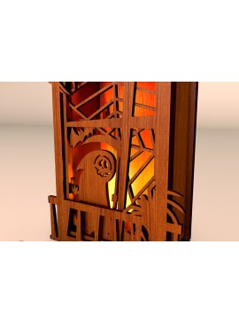 Σετ των 3 Intra απο ξύλο plywood 3mm-4mm πάχος - Διακόσμηση σπιτιού Halloween Light Box Δίασταση 5x5 cm INTRAFABR-107466187