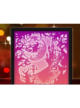 Σετ των 2 Intra απο ξύλο plywood 3mm-4mm πάχος - Εξάχνωση Halloween Light Box Δίασταση 20x20 cm INTRAFABR-33659703