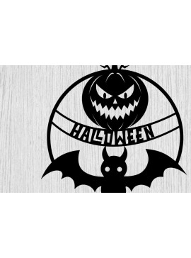 Intra απο ξύλο plywood 3mm-4mm πάχος - Αρχεία αποκοπής με λέιζερ Halloween Metal Sing  Δίασταση 40x50 cm INTRAFABR-101126066