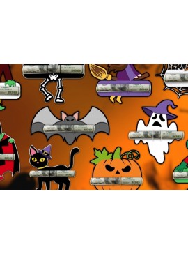 Σετ των 3 Intra απο ξύλο plywood 3mm-4mm πάχος - Πακέτο  Card Holder Halloween Money Δίασταση 15x15 cm INTRAFABR-36512672