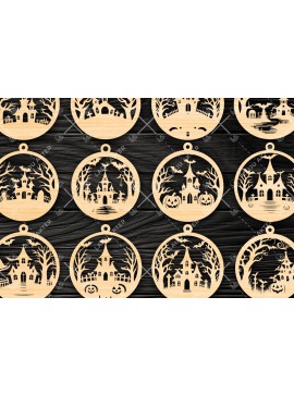 Σετ των 3 Intra απο ξύλο plywood 3mm-4mm πάχος - Πακέτο υ περικοπής  για αποκριάτικα στολίδια Δίασταση 6x6 cm INTRAFABR-106384520