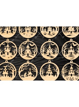 Σετ των 3 Intra απο ξύλο plywood 3mm-4mm πάχος - Πακέτο υ περικοπής  για αποκριάτικα στολίδια Δίασταση 6x6 cm INTRAFABR-106384429