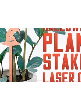 Σετ των 2 Intra απο ξύλο plywood 3mm-4mm πάχος - Halloween Plant Stakes Cut Laser  Δίασταση 15x15 cm INTRAFABR-75902580