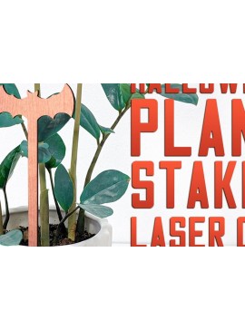 Σετ των 2 Intra απο ξύλο plywood 3mm-4mm πάχος - Halloween Plant Stakes Cut Laser  Δίασταση 15x15 cm INTRAFABR-75902607
