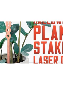 Σετ των 2 Intra απο ξύλο plywood 3mm-4mm πάχος - Halloween Plant Stakes Cut Laser  Δίασταση 15x15 cm INTRAFABR-75902668