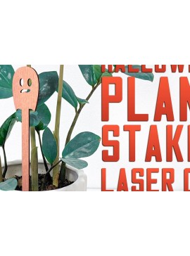 Σετ των 2 Intra απο ξύλο plywood 3mm-4mm πάχος - Halloween Plant Stakes Cut Laser  Δίασταση 15x15 cm INTRAFABR-75902778