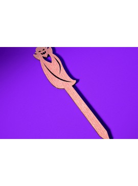 Σετ των 3 Intra απο ξύλο plywood 3mm-4mm πάχος - Halloween Plant Stakes Cut Laser  Δίασταση 15x15 cm INTRAFABR-73280148