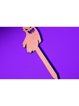 Σετ των 2 Intra απο ξύλο plywood 3mm-4mm πάχος - Halloween Plant Stakes Cut Laser  Δίασταση 15x15 cm INTRAFABR-73280255