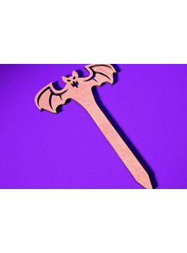 Σετ των 2 Intra απο ξύλο plywood 3mm-4mm πάχος - Halloween Plant Stakes Cut Laser  Δίασταση 15x15 cm INTRAFABR-73280093