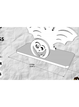Σετ των 2 Intra απο ξύλο plywood 3mm-4mm πάχος - Βάση επαγγελματικής κάρτας κολοκύθας αποκριών Δίασταση 15x15 cm INTRAFABR-79105822