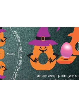 Σετ των 2 Intra απο ξύλο plywood 3mm-4mm πάχος - Πρότυπο θήκης αυγών αποκριών κολοκύθας  Δίασταση 30x20 cm INTRAFABR-15354381