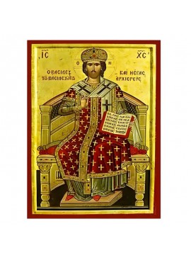 Σετ των 2 Εικόνα Ορθοδοξίας με περίγραμμα χρυσό σε ξύλο Φλαμουρίας  με  βάση Εικόνα Χριστός Μέγας Αρχιερεύς Χειροποίητη Ελληνορθόδοξη , Κρεμαστή πλάκα βυζαντινής τέχνης, χριστιανική τέχνη Διάσταση 10x7 cm (3,9 x 2,8 ίντσες) INTRAEK-670758