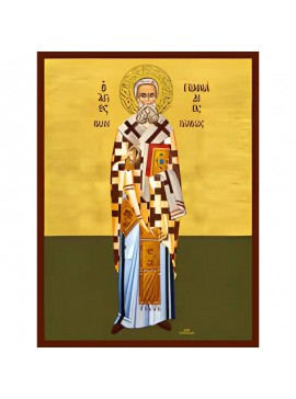 Εικόνα Ορθοδοξίας με περίγραμμα χρυσό σε ξύλο Φλαμουρίας  με  βάση Εικόνα ΑΓΙΟΣ ΓΕΝΝΑΔΙΟΣ, ΠΑΤΡΙΑΡΧΗΣ ΚΩΝΣΤΑΝΤΙΝΟΥΠΟΛΕΩΣ, ΟΛΟΣΩΜΟΣ Χειροποίητη Ελληνορθόδοξη εικόνα του Ιησού Χριστού, Κρεμαστή πλάκα βυζαντινής τέχνης, χριστιανική τέχνη Διάσταση 40x30 cm (1