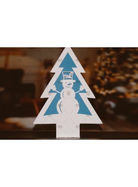 Σετ των 2 Intra απο ξύλο plywood  Χρώμα wenge 3mm-4mm πάχος - Χριστουγεννιάτικο Δέντρο Κουτί Δίασταση 20x20 cm INTRAFABR-80744396