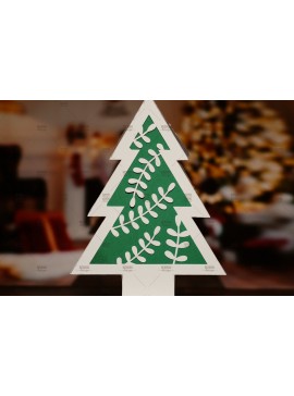 Σετ των 2 Intra απο ξύλο plywood  Χρώμα wenge 3mm-4mm πάχος - Χριστουγεννιάτικο Δέντρο Κουτί Δίασταση 20x20 cm INTRAFABR-80746982