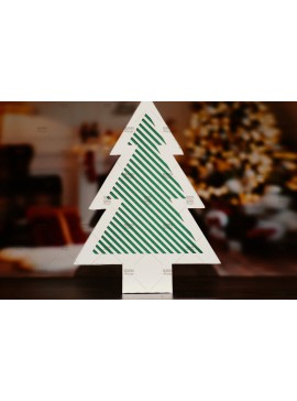 Σετ των 2 Intra απο ξύλο plywood  Χρώμα wenge 3mm-4mm πάχος - Χριστουγεννιάτικο Δέντρο Κουτί Δίασταση 20x20 cm INTRAFABR-80743558