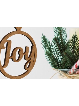 Σετ των 2 Intra απο ξύλο plywood  Χρώμα wenge 3mm-4mm πάχος - Πρότυπο περικοπής διακόσμησης χριστουγεννιάτικου δέντρου Δίασταση 6x7 cm INTRAFABR-75915391