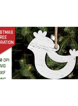 Σετ των 2 Intra απο ξύλο plywood  Χρώμα wenge 3mm-4mm πάχος - Διακόσμηση Χριστουγεννιάτικου Δέντρου Δίασταση 15x15 cm INTRAFABR-74437190