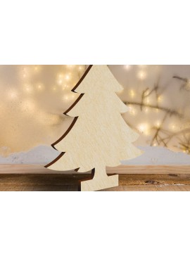 Σετ των 2 Intra απο ξύλο plywood  Χρώμα wenge 3mm-4mm πάχος - Χριστουγεννιάτικο Διακοσμητικό Χριστουγεννιάτικο Παιχνίδι Δίασταση 5x3 cm INTRAFABR-103857399