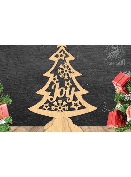 Σετ των 2 Intra απο ξύλο plywood  Χρώμα wenge 3mm-4mm πάχος - Διακόσμηση Χριστουγεννιάτικου Δέντρου Δίασταση 20x20 cm INTRAFABR-37572202