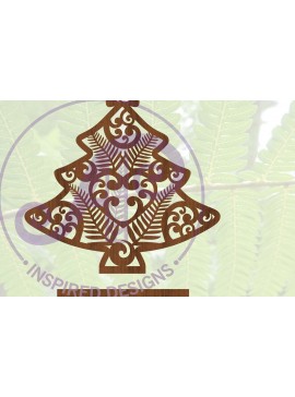 Intra απο ξύλο plywood  Χρώμα wenge 3mm-4mm πάχος - Χριστουγεννιάτικο δέντρο Stand New Zealand Δίασταση 30x20 cm INTRAFABR-77780344