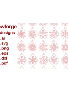 Σετ των 2 Intra απο ξύλο plywood  Χρώμα wenge 3mm-4mm πάχος - Χριστουγεννιάτικο Δέντρο Παιχνίδια για Glowforge Δίασταση 6x6 cm INTRAFABR-74886383