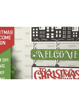 Σετ των 2 Intra απο ξύλο plywood  Χρώμα wenge 3mm-4mm πάχος - με λέιζερ χριστουγεννιάτικο σημάδι καλωσορίσματος Δίασταση 15x15 cm INTRAFABR-77782043