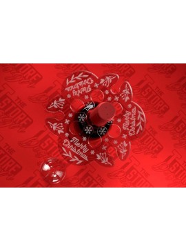 Σετ των 2 Intra απο ξύλο plywood  Χρώμα wenge 3mm-4mm πάχος - Christmas Wine Caddy Δίασταση 15x15 cm INTRAFABR-34958726