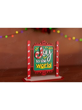 Σετ των 2 Intra απο ξύλο plywood  Χρώμα wenge 3mm-4mm πάχος - Χριστουγεννιάτικη Ξύλινη Πινακίδα | Χριστουγεννιάτικη διακόσμηση Δίασταση 15x15 cm INTRAFABR-65443122