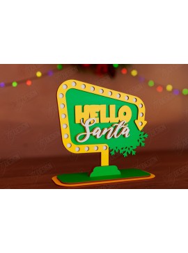 Σετ των 2 Intra απο ξύλο plywood  Χρώμα wenge 3mm-4mm πάχος - Χριστουγεννιάτικη Ξύλινη Πινακίδα | Χριστουγεννιάτικη διακόσμηση Δίασταση 15x15 cm INTRAFABR-35954094