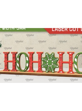 Σετ των 2 Intra απο ξύλο plywood  Χρώμα wenge 3mm-4mm πάχος - Χριστουγεννιάτικη ξύλινη βάση Δίασταση 15x15 cm INTRAFABR-71666990