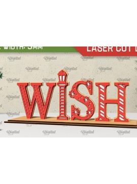 Σετ των 2 Intra απο ξύλο plywood  Χρώμα wenge 3mm-4mm πάχος - Χριστουγεννιάτικη ξύλινη βάση Δίασταση 15x15 cm INTRAFABR-71668528