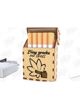 Σετ των 2 Intra απο ξύλο plywood  Χρώμα wenge 3mm-4mm πάχος - Κοπή Laser Box | Κουτί καπνού Δίασταση 20x20 cm INTRAFABR-35001723