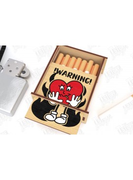 Σετ των 2 Intra απο ξύλο plywood  Χρώμα wenge 3mm-4mm πάχος - Κοπή Laser Box | Κουτί καπνού Δίασταση 20x20 cm INTRAFABR-52457135