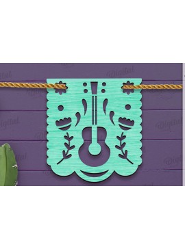 Intra απο ξύλο plywood  Χρώμα wenge 3mm-4mm πάχος - Cinco De Mayo Banner Δίασταση 30x20 cm INTRAFABR-52457373