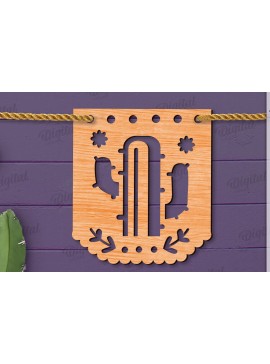 Intra απο ξύλο plywood  Χρώμα wenge 3mm-4mm πάχος - Cinco De Mayo Banner Δίασταση 30x20 cm INTRAFABR-75200200