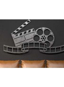 Intra απο ξύλο plywood  Χρώμα wenge 3mm-4mm πάχος - Cinema Wall Art Δίασταση 40x50 cm INTRAFABR-30220535