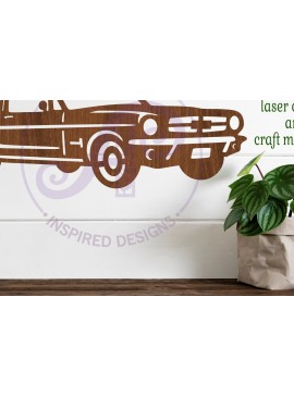 Intra απο ξύλο plywood  Χρώμα wenge 3mm-4mm πάχος - Κλασικό σχέδιο επιγραφής αυτοκινήτου 4, Δίασταση 40x50 cm INTRAFABR-66892140