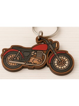 Σετ των 2 Intra απο ξύλο plywood  Χρώμα wenge 3mm-4mm πάχος - Κλασικό μπρελόκ μοτοσικλέτας Laser Δίασταση 4x4 cm INTRAFABR-35225438