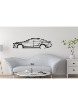 Σετ των 2 Intra απο ξύλο plywood  Χρώμα wenge 3mm-4mm πάχος - CLS C218 Car Dxf Silhouette Δίασταση 20x20 cm INTRAFABR-92539594