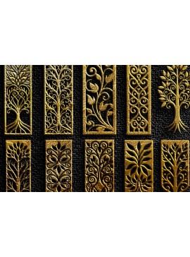Σετ των 3 Intra απο ξύλο plywood  Χρώμα wenge 3mm-4mm πάχος - Σχέδια έτοιμα κομμένα με CNC Δίασταση 3x3 cm INTRAFABR-98477838