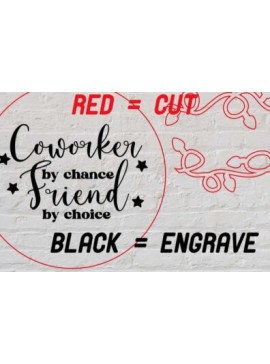 Σετ των 2 Intra απο ξύλο plywood  Χρώμα wenge 3mm-4mm πάχος - Co-Worker Ornament Δίασταση 6x6 cm INTRAFABR-98477859