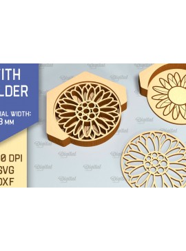 Intra απο ξύλο plywood  Χρώμα wenge 3mm-4mm πάχος - Σουβέρ με θήκη Δίασταση 30x20 cm INTRAFABR-107181012