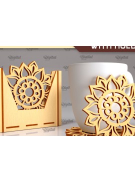 Intra απο ξύλο plywood  Χρώμα wenge 3mm-4mm πάχος - Σουβέρ με θήκη Design Δίασταση 30x20 cm INTRAFABR-101181966