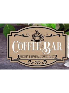 Intra απο ξύλο plywood  Χρώμα wenge 3mm-4mm πάχος - Πινακίδα καφέ μπαρ 2 Δίασταση 30x20 cm INTRAFABR-114245963