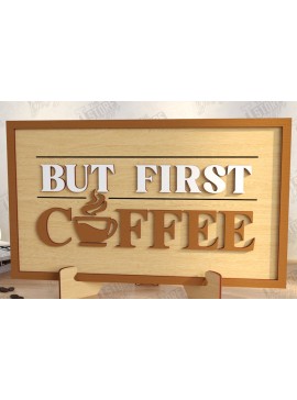 Intra απο ξύλο plywood  Χρώμα wenge 3mm-4mm πάχος - Coffee Bar Sign | Καφενείο Δίασταση 30x20 cm INTRAFABR-57980498